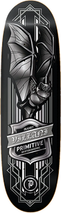 PRIMITIVE VILLAN BAT SKATEBOARD DECK-9.12 BLACK