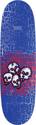 PRIMITIVE VILLANI BRAINWASH SKATEBOARD DECK-9.12 BLUE