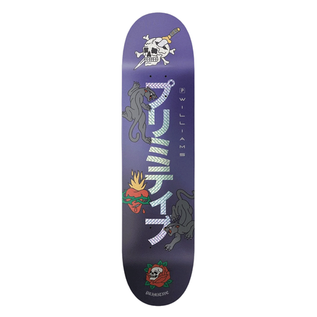 PRIMITIVE WILLIAMS OUTSIDER SKATEBOARD DECK-8.5 PURPLE