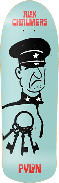 PYLON CHALMERS THE WARDEN SKATEBOARD DECK-9.37X31.25