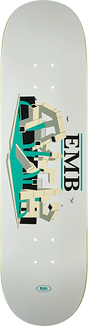 REAL EMB SKATEBOARD DECK 8.25 WHITE
