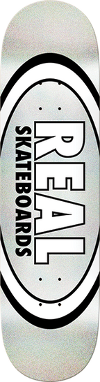 REAL EASY RIDER OVAL SKATEBOARD DECK-8.5 CHROME METALLIC