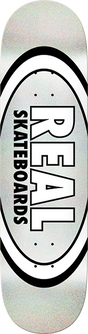 REAL EASY RIDER OVAL SKATEBOARD DECK-8.5 CHROME METALLIC