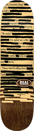 REAL NON FICTION SKATEBOARD DECK-8.38