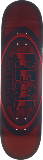 REAL OVAL DBX SKATEBOARD DECK-8.38 RED FOIL