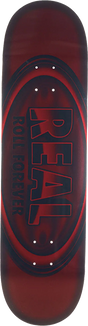 REAL OVAL DBX SKATEBOARD DECK-8.38 RED FOIL