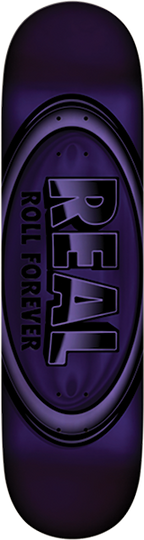 REAL OVAL DBX SKATEBOARD DECK-8.38 PURPLE FOIL
