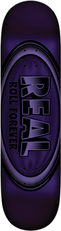 REAL OVAL DBX SKATEBOARD DECK-8.38 PURPLE FOIL