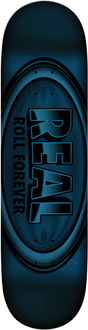 REAL OVAL DBX SKATEBOARD DECK-8.5 BLUE FOIL