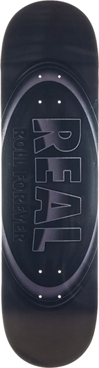 REAL OVAL DBX SKATEBOARD DECK-8.5 SILVER FOIL