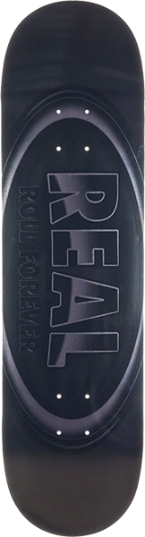 REAL OVAL DBX SKATEBOARD DECK-8.5 SILVER FOIL