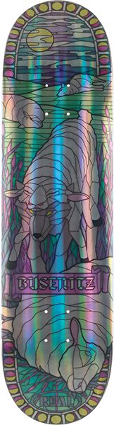 REAL BUSENITZ HOLO CATHEDRAL SKATEBOARD DECK-8.38