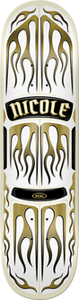 REAL HAUSE EMBER SKATEBOARD DECK-8.5 WHITE