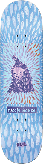 REAL HAUSE ECHOES TRUE FIT SKATEBOARD DECK-8.25 BLUE