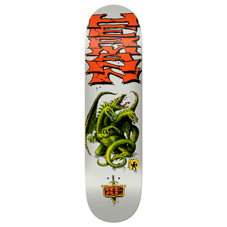 REAL HERMANN DRAGON SLAYER SKATEBOARD DECK-8.5 RED