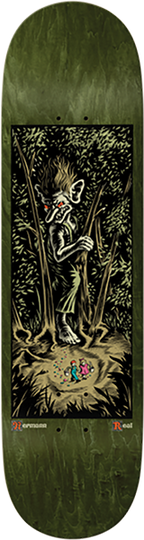 REAL HERMANN FAIRY TAIL SKATEBOARD DECK-8.28 GREEN