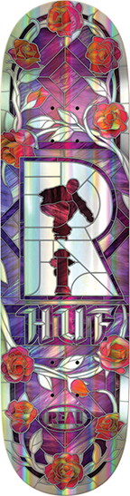 REAL HUFNAGEL HOLOGRAPHIC CATHEDRAL SKATEBOARD DECK-8.25