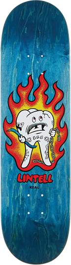 REAL LINTELL MASCOT SKATEBOARD DECK-8.5 ER