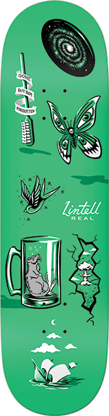 REAL LINTELL REVEALING SKATEBOARD DECK-8.28