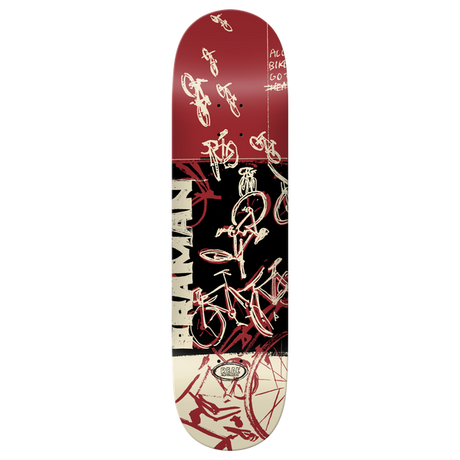 REAL PRAMAN BIKE PURGATORY SKATEBOARD DECK-8.25