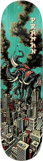 REAL PRAMAN RAMPAGE SKATEBOARD DECK-8.38 FULL SE