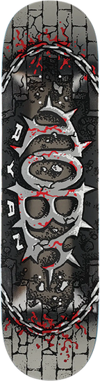 REAL RYAN PRO OVAL SKATEBOARD DECK-8.38 SILVER