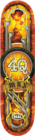 REAL SCHAAF 4Q CATHEDRAL SKATEBOARD DECK-8.5