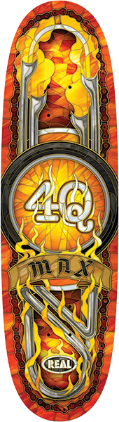 REAL SCHAAF 4Q CATHEDRAL SKATEBOARD DECK-9.1