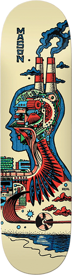 REAL SILVA ARTIFICIAL SKATEBOARD DECK-8.28 CREAM