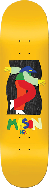 REAL SILVA BY MARBIE SKATEBOARD DECK-8.5 YELLOW