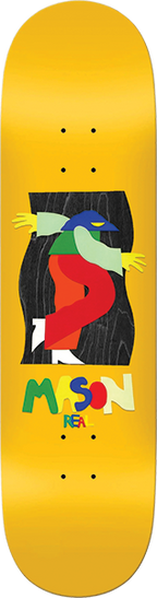 REAL SILVA BY MARBIE SKATEBOARD DECK-8.5 YELLOW