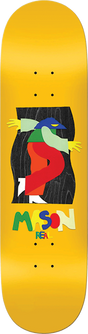 REAL SILVA BY MARBIE SKATEBOARD DECK-8.5 YELLOW