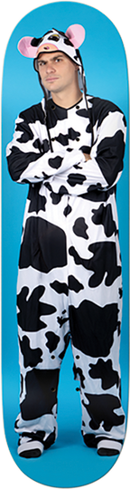 REAL SILVA COW SKATEBOARD DECK-8.25