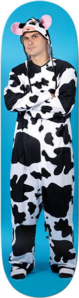 REAL SILVA COW SKATEBOARD DECK-8.25