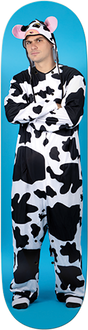 REAL SILVA COW SKATEBOARD DECK-8.25
