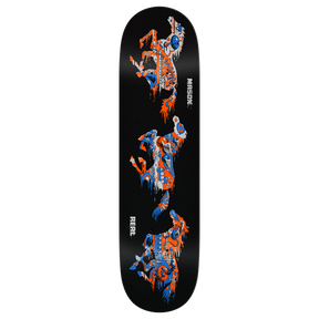 REAL SILVA HORSEPOWER SKATEBOARD DECK-8.12 BLACK