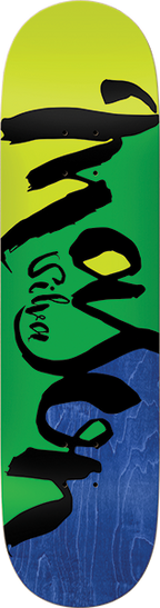 REAL SILVA SCRIPT COLORBLOCK SKATEBOARD DECK-8.5