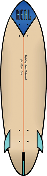 REAL SILVA SPEED EGG SKATEBOARD DECK-9.25