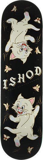 REAL WAIR KITTEN SCRATCH TT SKATEBOARD DECK-8.5 BLACK