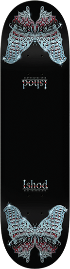 REAL WAIR MARIPOSA CHROME REDUX SKATEBOARD DECK-8.38 BLK DBX