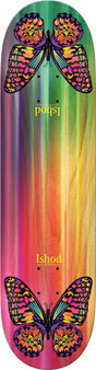 REAL WAIR RAINBOW MONARCH SKATEBOARD DECK 8.3 RAINBOW TT EZ with grip