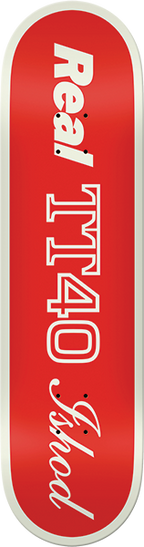REAL WAIR SHAPE CODE SKATEBOARD DECK-8.5 RED TT
