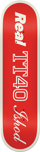 REAL WAIR SHAPE CODE SKATEBOARD DECK-8.5 RED TT