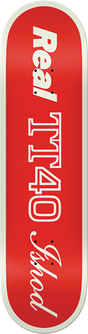 REAL WAIR SHAPE CODE SKATEBOARD DECK-8.5 RED TT