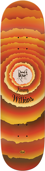 REAL WILKINS KEY OF LIFE SKATEBOARD DECK-8.5 ORANGE