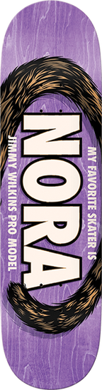 REAL WILKINS MY FAVORITE SKATER SKATEBOARD DECK-8.5 PURPLE