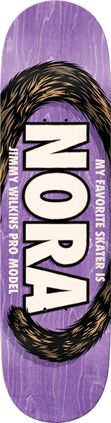 REAL WILKINS MY FAVORITE SKATER SKATEBOARD DECK-8.5 PURPLE
