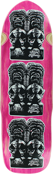 RHPS TIKI SKATEBOARD SKATEBOARD DECK 9.75x32.25 PINK