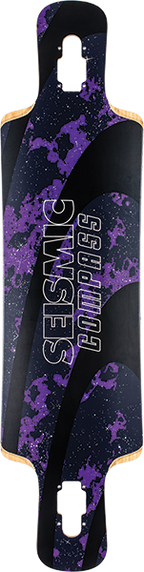 SEISMIC COMPASS FREESTYLE/FREERIDE SKATEBOARD DECK-9.37x37.5