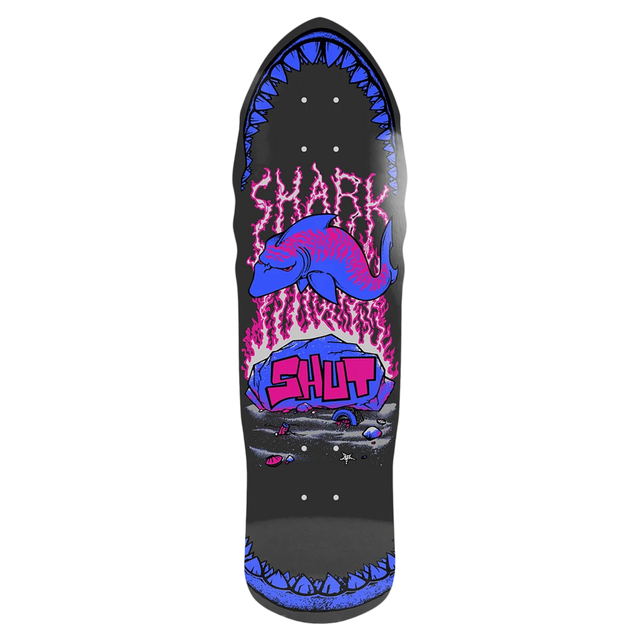 SHUT SPEED SHARK SKATEBOARD DECK-9.0 FLUOR EX7